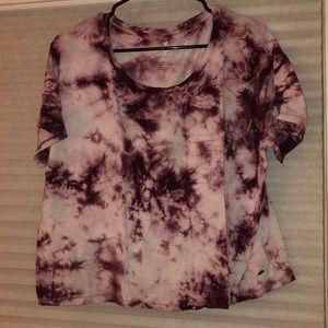 american eagle soft & sexy tie dye pocket tee